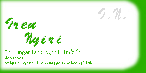 iren nyiri business card